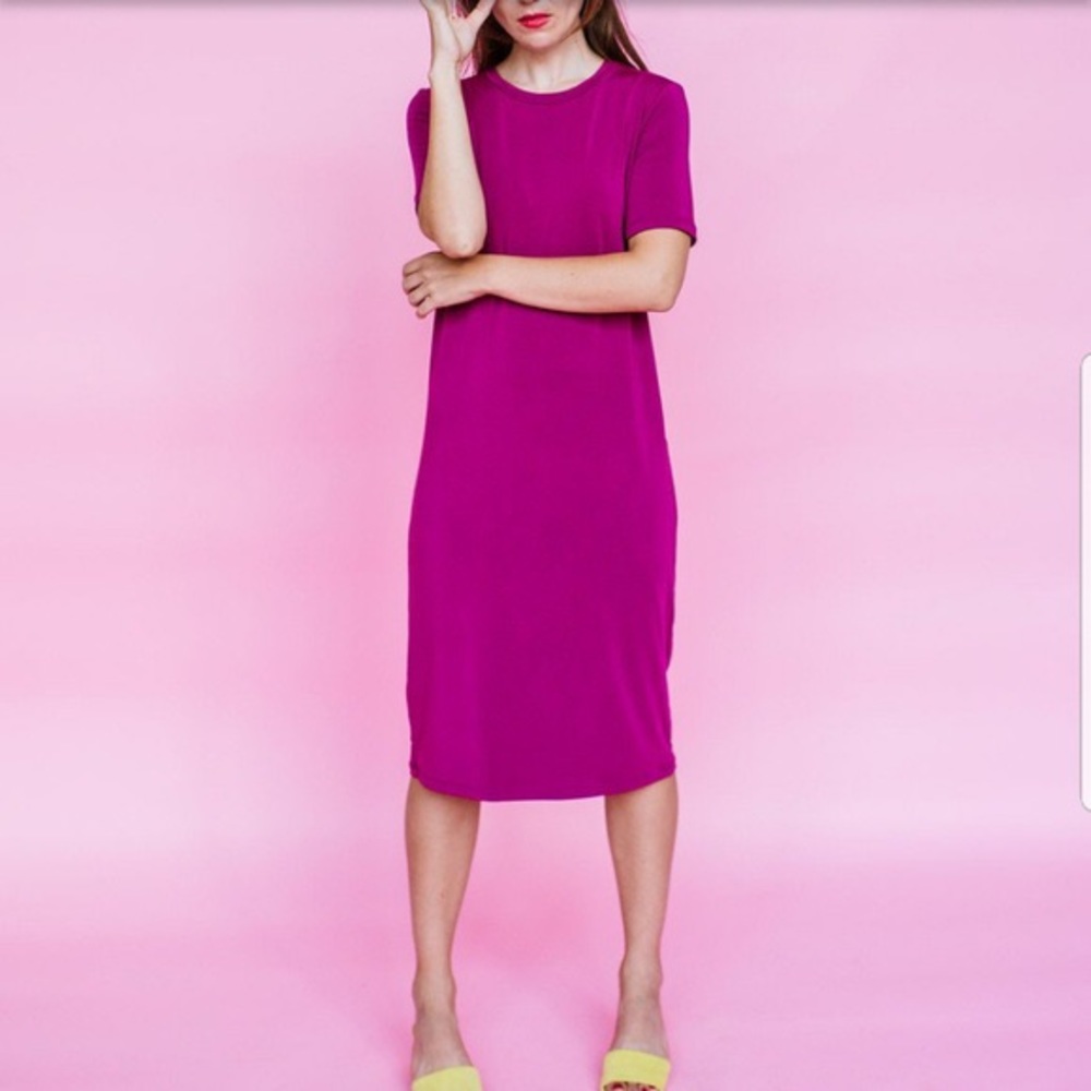 Sonnet James purple dress